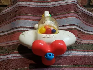 Vintage 1988 Playskool Plane With Bubble Top pops Red Propeller Good Price - Picture 1 of 11