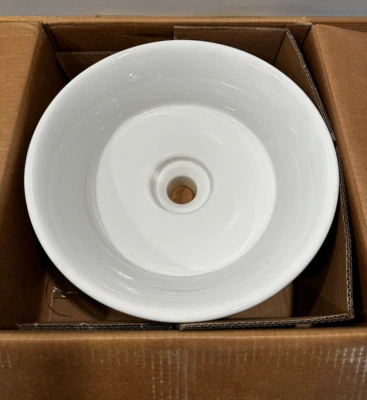 DXV D20090015.415 - Fregadero redondo pop de lona blanco *LEER* Foto 1 de 4