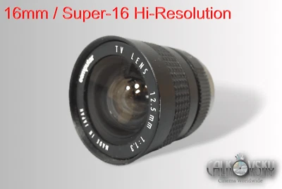 SUPER-16 COMPUTAR 1.3/12.5MM C-MOUNT LENS - Fits BOLEX 16MM MOVIE CAMERA + CCTV! - Image 1 of 4