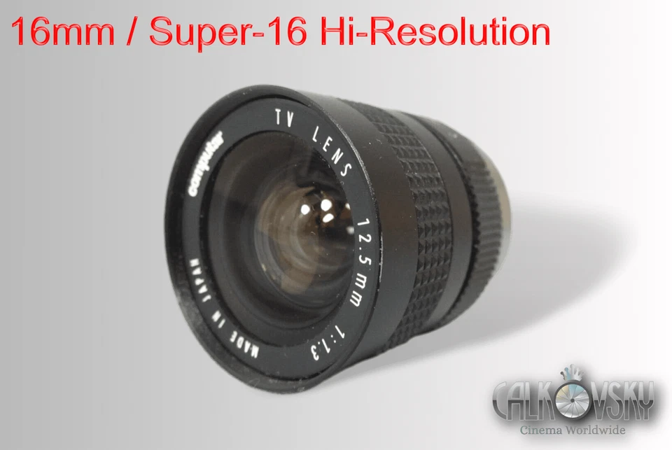 SUPER-16 COMPUTAR 1.3/12.5MM C-MOUNT LENS - Fits BOLEX 16MM MOVIE CAMERA + CCTV! - Image 1 of 4