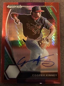 COOPER KINNEY 2021 PRIZM DRAFT PICKS ROOKIE ROTER REFRAKTOR AUTOGRAMM AUTO RC - Bild 1 von 3
