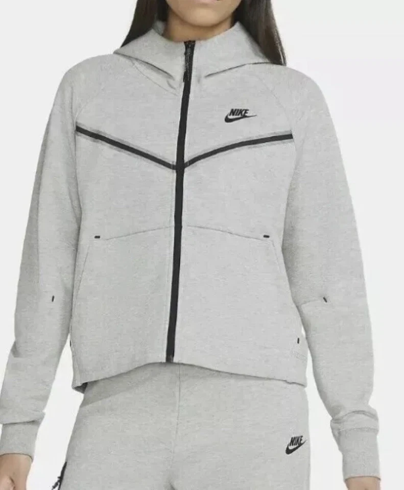 Nike Sportswear Women's Tech Fleece Windrunner CW4298-063 Zip Hoodie Size M