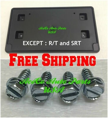 For 14-20 DODGE DURANGO 2014-2020 FRONT BUMPER LICENSE PLATE HOLDER TAG BRACKET Foto 1 de 4