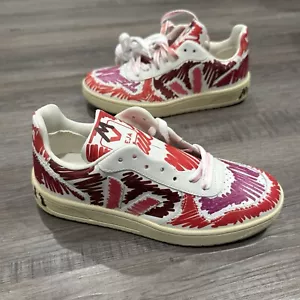 Veja Marni V-10 Low Ruby Scribble Leather Sneakers Women’s Size 6 - Picture 1 of 9