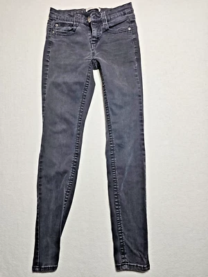 Pantalones de mezclilla Mudd para mujer talla 5 FLx elásticos desgastados negros tiro medio ajustados Foto 1 de 3