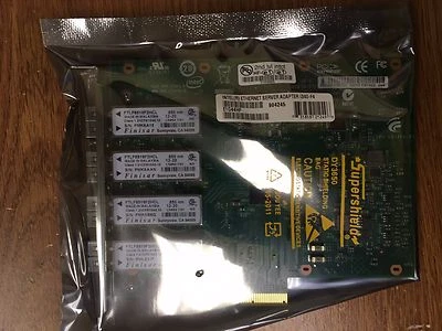 Intel E1G44HF Ethernet Server Adapter I340-F4 NEW BROWN BOX 100% ORIGINAL - Image 1 of 2