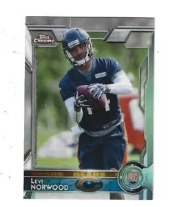 Topps Chrome Refractors #189 2015 Levi Norwood RC Chicago Bears - Imagen 1 de 1