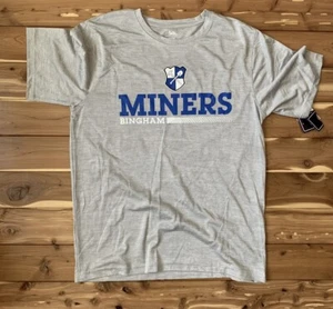 T-Shirt Bingham Miners Utah High School Uni Pel sportlich grau Dri Passform - Bild 1 von 1