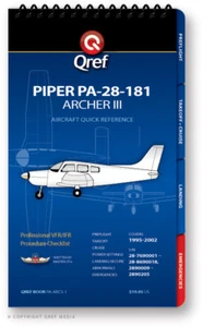 Piper Archer III PA-28-181 Qref Book QREF-PA-ARC3-1 - Imagen 1 de 1