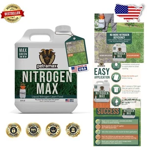 Tools Liquid Nitrogen Fertilizer 28-0-0 for Quick Green Grass Growth - 32 Oz - Picture 1 of 9