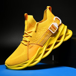 Men Casual Sports Shoes Lightweight Breathable Running Sneaker Yellow EU44/US10