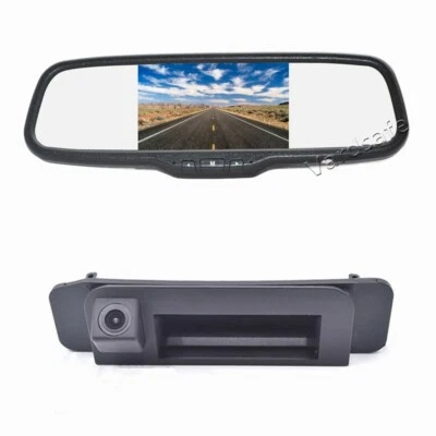 Clip-on Mirror Monitor Reversing Camera for Mercedes Benz C Class W205 CLA W117 - Image 1 of 4