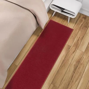 Sweet Home Stores Washable Non-Slip Solid Design Rubberback Indoor Runner Rug... - Picture 1 of 12