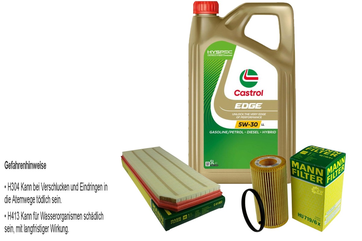 Kit Tagliando 4 Filtri + Olio 5W30 LL Per Volkswagen Beetle 2.0 TDI