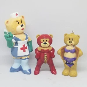 Bad Taste Bears Lot Of 3 Dominatrix, Nurse And Flashing - Picture 1 of 8
