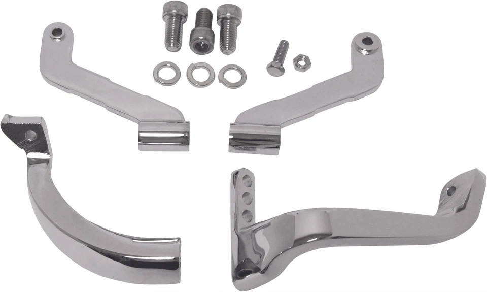 HARDDRIVE 1998-2008 FLTR Road Glide Harley Davidson MONTAGENS DE PISO CROMADO FRT - Imagem 1 de 1