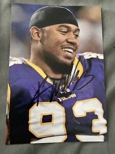 Kevin Williams Signed Autograph 4x6 Photo Minnesota Vikings Ring of Honor DE