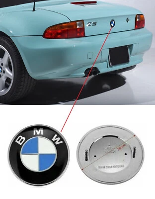 78mm BMW Z3 E36 Rear / Side Emblem 51141970248 -1 Piece - Image 1 of 4