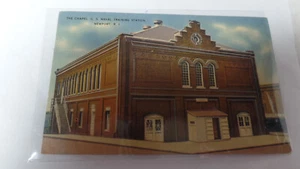 Vintage Postkarte, Die Kapelle US Naval Training Station Newport RI 1940 - Bild 1 von 3