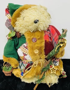 Rare Vntg Sterling Inc Christmas Collectible 15" Stuffed Bear With Ornament’s - Picture 1 of 10