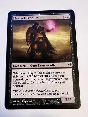 MTG Magic The Gathering Zendikar Hagra Diabolist Uncommon LP - Image 1 of 2
