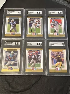 2006 Topps Super Bowl XL Card Show Promos Complete SGC Graded Set 933/1000 - Picture 1 of 13