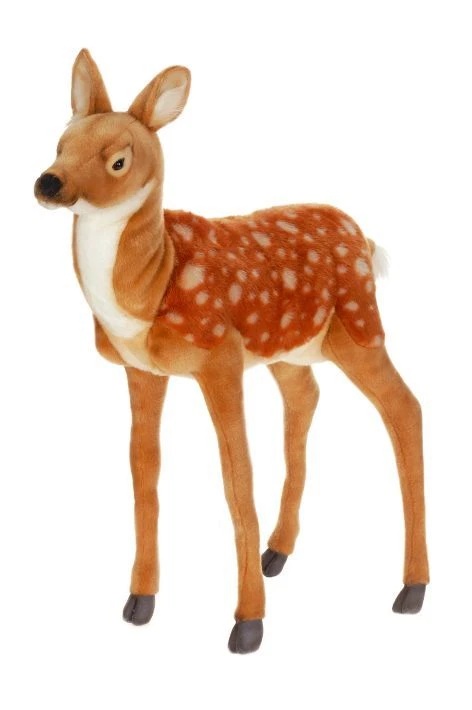 Plush Animal Stuffed Toy Hansa Deer Large Bambi Standing Realistic Crafted 3433