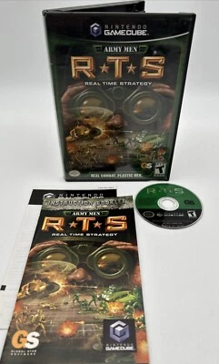 Army Men RTS Real Time Strategy (Nintendo GameCube, 2004) CIB Tested Works VGUC - Image 1 of 4