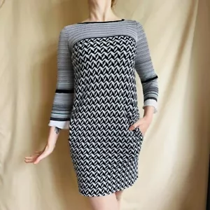Abito Missoni vintage anni 80 80 80 100% pura seta maglia LBD lusso raro - Foto 1 di 8