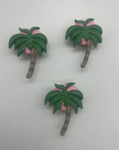 Palm Tree Button Covers Set of 3 (t) - Picture 1 of 4