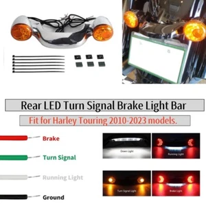 Rear Turn Signal LED Brake Light Bar Fit For Harley Touring Road Glide 2010-2023 - Foto 1 di 16