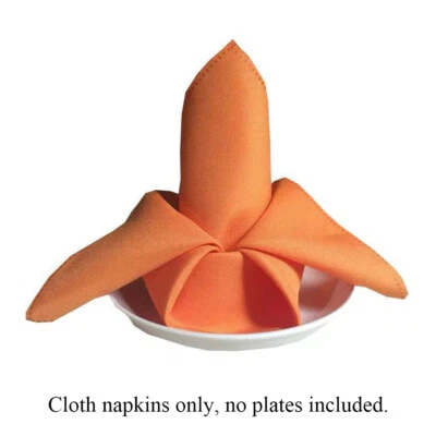 48*48cm Table Napkins Wedding Tableware Serviettes Polyester Cotton Fabric ✨ ~ - Image 1 of 4