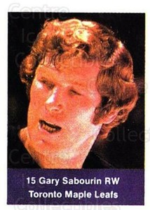 1974-75 NHL Action Stamps #253 Gary Sabourin
