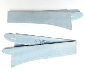 2 vintage collars size 16 blue detachable trubenised 1940s 1950s IMPERFECT - Picture 1 of 3