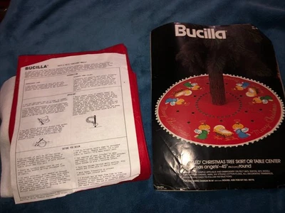 54" Bucilla Christmas Angels Nativity Tree Skirt Table Center Jeweled - Image 1 of 4