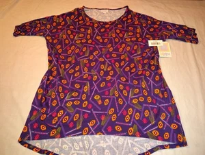 Lularoe Irma Tunic Shirt Women's Size Medium M South Western Purple NWT NEW - Picture 1 of 5
