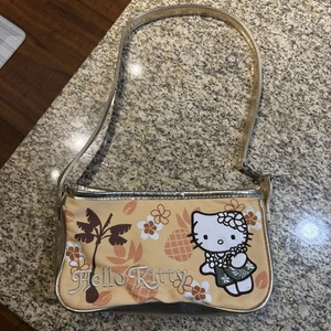 Hello Kitty Y2K Vintage Sanrio Glam Mini Bag Shoulder Purse Tropical Hawaiian - Picture 1 of 10