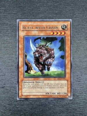 YuGiOh! Mad Sword Beast / Beast With Chain DB1 - Error Misprint Wrong Name LP - Image 1 of 4