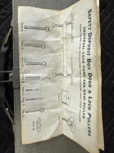 Vintage HPC Safety Deposit Door Puller Kit HLP-7B - Picture 1 of 4