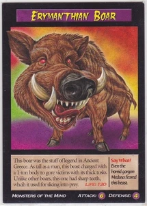 Erymanthian Boar (Greek Mythical Beast) Weird & Wild Creatures TCG Trading Card - Picture 1 of 1