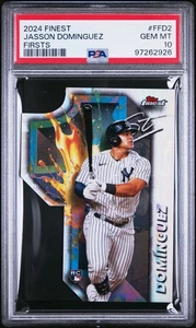 2024 Topps Finest Finest Firsts Jasson Dominguez #FFD2 - Rookie - PSA 10 - Bild 1 von 2