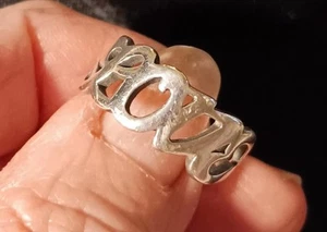 Rare Retired James Avery Script Love Ring Size 7 - Picture 1 of 10