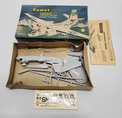 Vintage Comet  Grumman S2F Hunter- Killer  1/54  (Rare) Partially Assembled  - Image 1 of 4