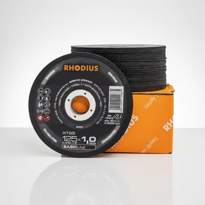 RHODIUS Trennscheibe XT85 50 Stück Ø 115-125 mm für Edelstahl, Stahl, Metall - Bild 1 von 4