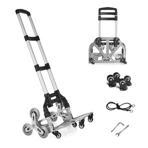 Stair Climbing Cart, Folding Hand Truck Dolly, Grocery Shopping Cart with Mut... - Picture 1 of 8