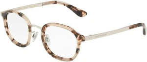Dolce & Gabbana Eyeglasses DG1296 3548 Nude Havana Full Rim Glasses 48MM - Picture 1 of 2