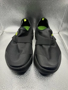 OOFOS Shoes Mens Size 11.5 Black Recovery Slip On Elastic Strap Comfort OOfoam - Picture 1 of 10