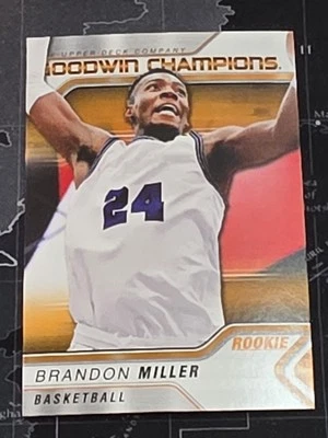 2023 Upper Deck Goodwin Champions - Brandon Miller #12 Orange (RC) - Image 1 of 2