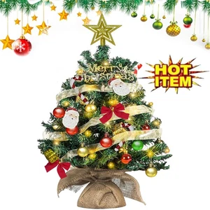 Mini Weihnachtsbaum 60cm mit LED Beleuchtung klein Künstlicher Tannenbaum Garten - Bild 1 von 13