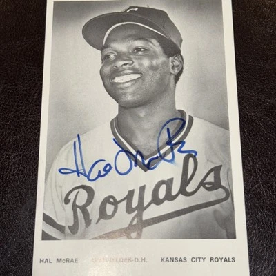 Фотография с автографом Хэла Макрея 3,25x5 BAS Beckett Kansas City Royals - Изображение 1 из 4